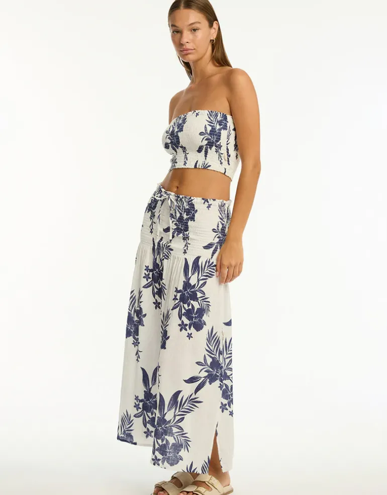 Aloha Beach Skirt - White