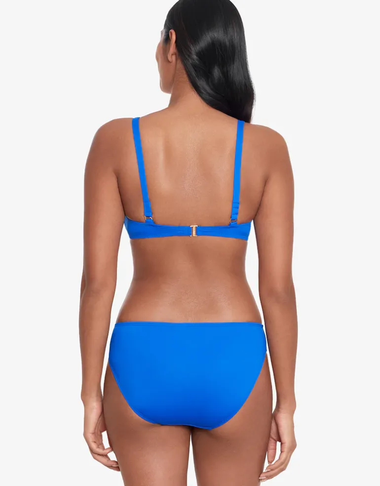 Beach Club Solids Ring OTS Bikini Top - Royal Blue