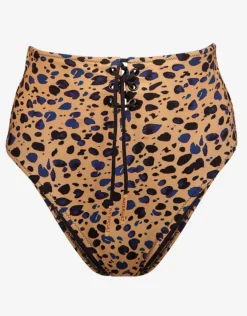 Beach Pebbles High Waist Bikini Pant - Black Sandstone