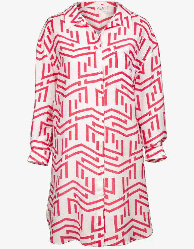 Beach Shirt - White Flame