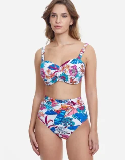 Bohemian Gypsy High Waist Bikini Pant - White
