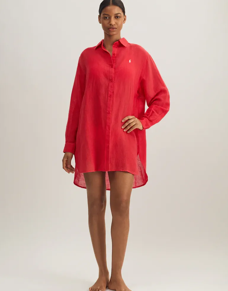 Boyfriend Shirt - Coral