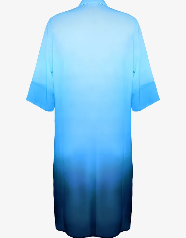 Brasil Beach Shirt - Blue Ombre