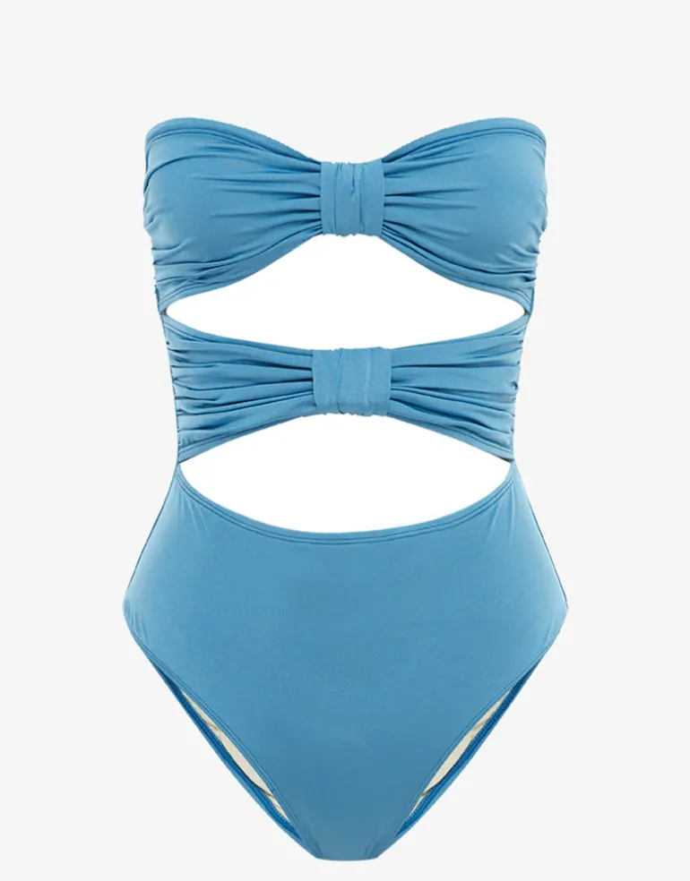 Capri Ruched Holiday One Piece Swimsuit