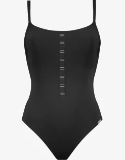 Code Tank Swimsuit - Black