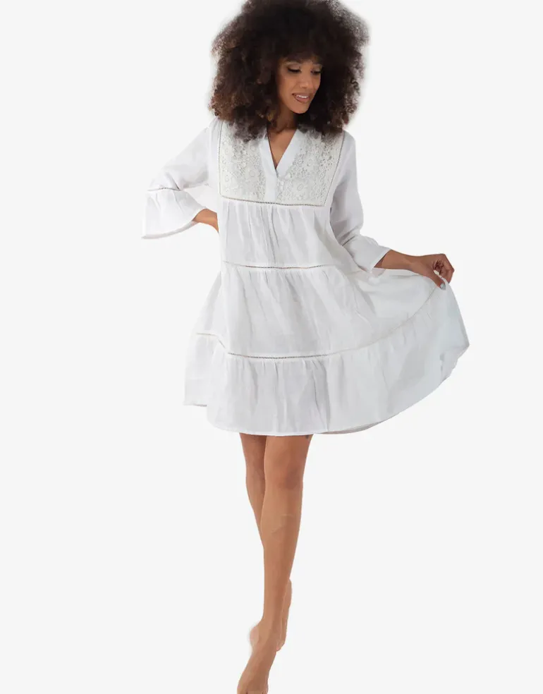 Dalia Dress - White