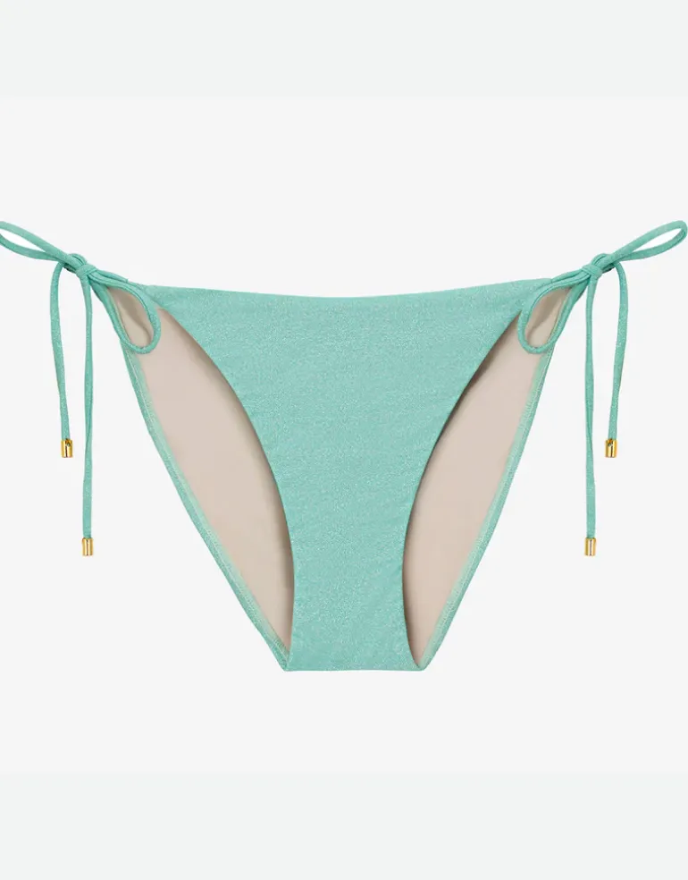 Divine Tie Side Full Bikini Pant - Aqua
