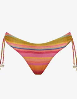 Dopamine Stripe Brazilian Hipster Bikini Pant - Dopamine Brights