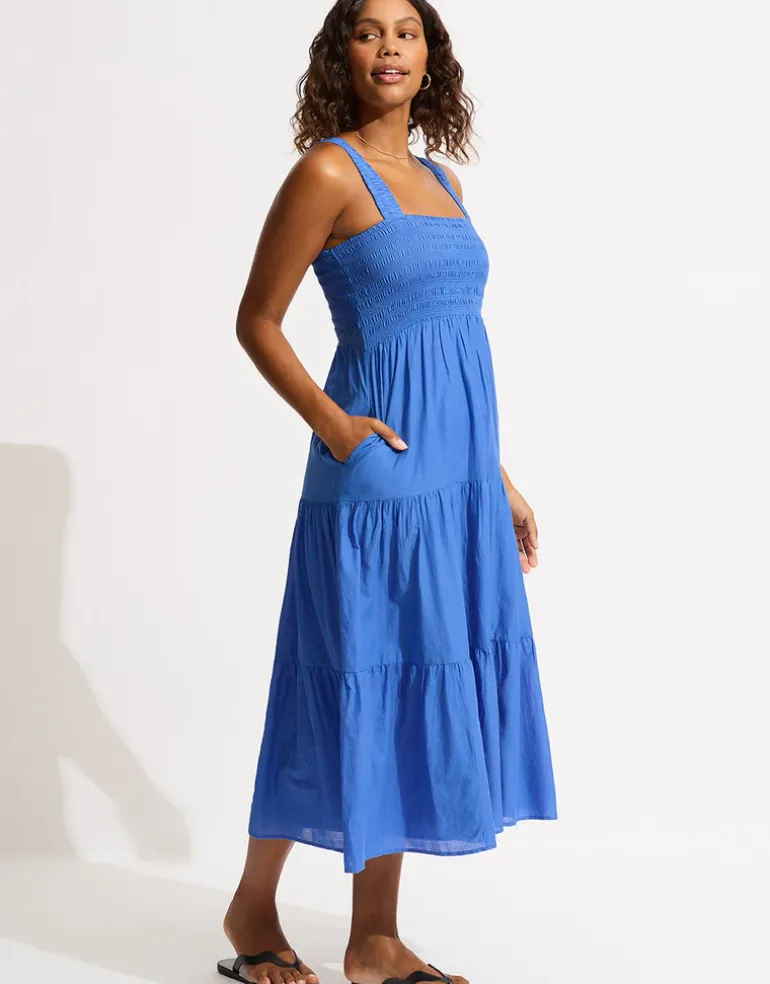 Faithful Midi Dress - Azure