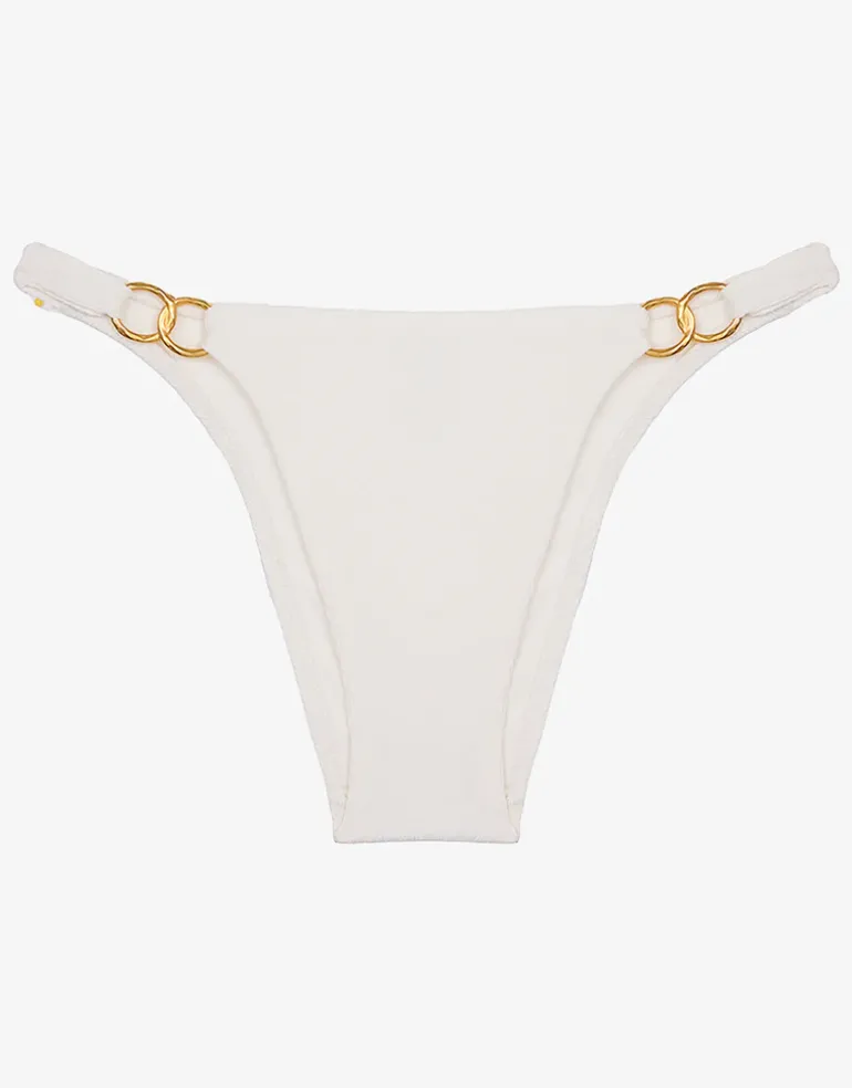 Firenze Jolie Detail Brazilian Bikini Pant - White