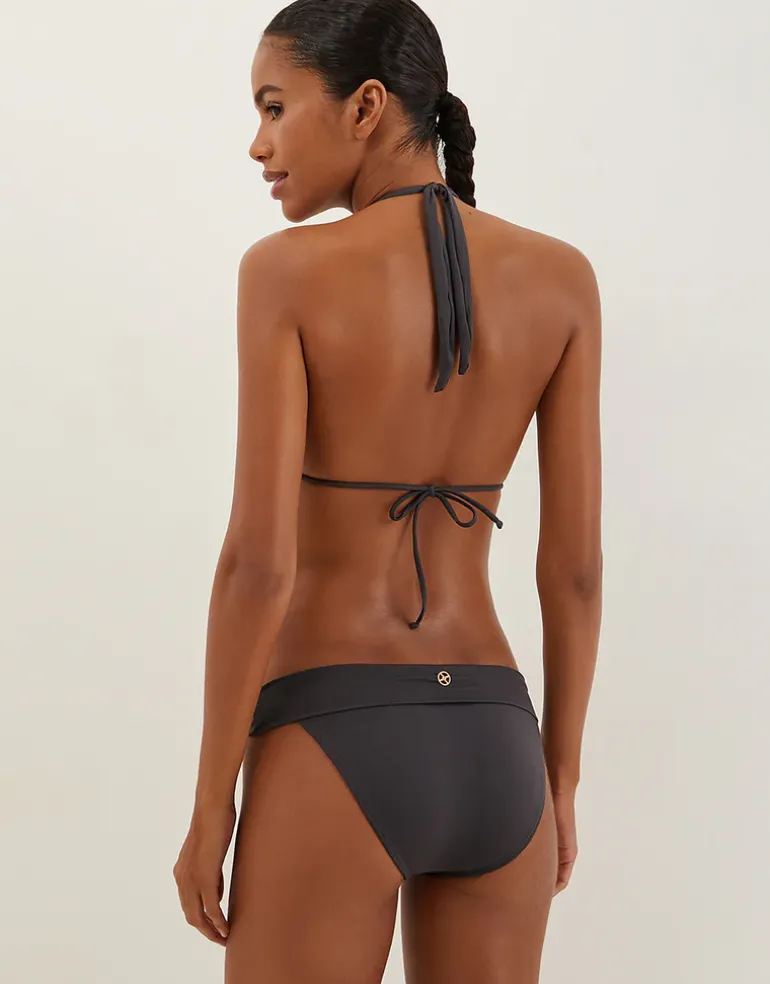 Graffiti Bia Tube Bikini Top - Grey