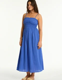 Heatwave Bandeau Dress - Blue