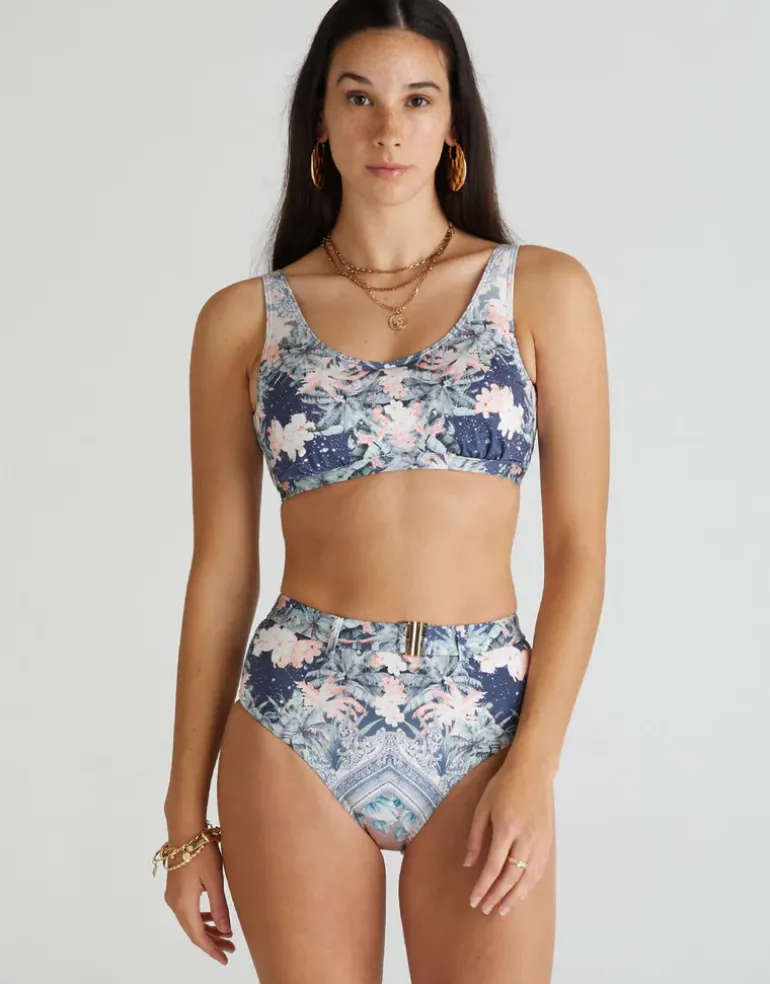 Indianic Marilyn High Waist Bikini Pant - Floral