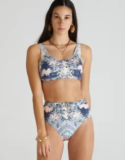 Indianic Marilyn High Waist Bikini Pant - Floral
