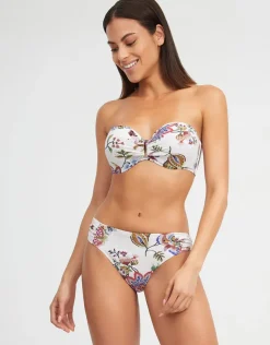Jasmine Bikini Pant - White Floral