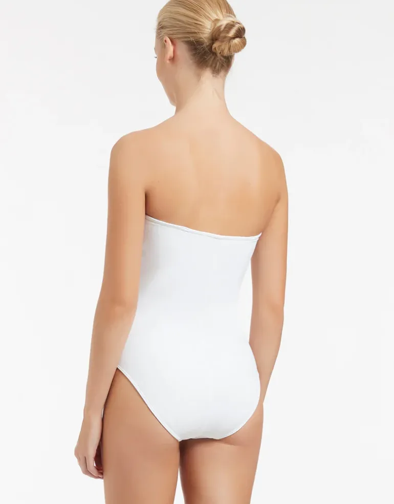 Jetset Bandeau Swimsuit - White