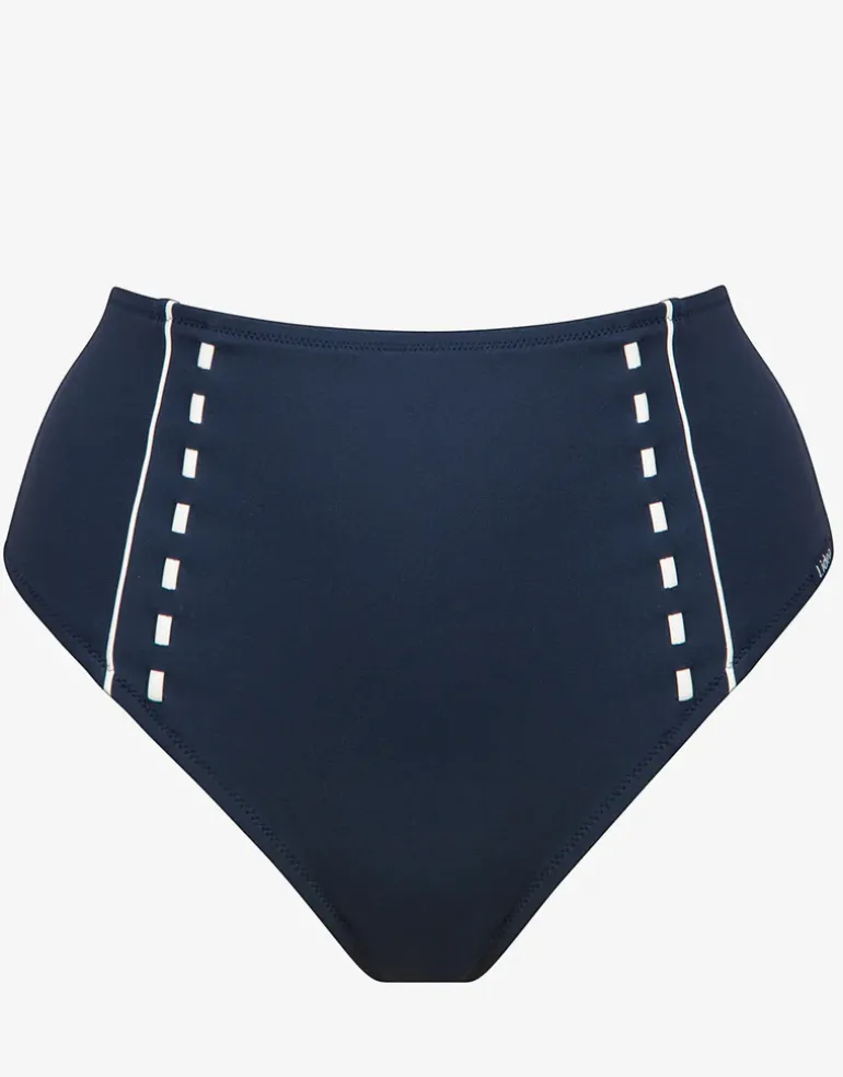 Marine Mindset High Waist Bikini Pant - Skipper Blue