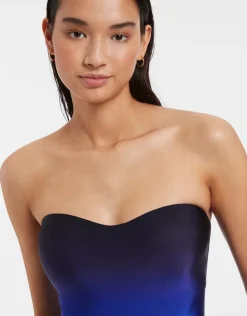 Oia Sunset Bandeau Swimsuit - Ocean