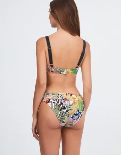 Palm Underwired Balcony Bikini Top - Multi