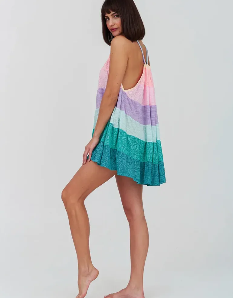 Popsicle Halter Mini Dress - Pastels