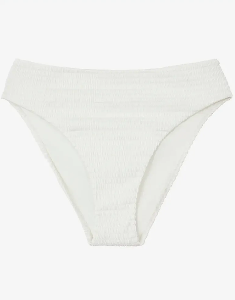 Pure Hillary High Waist Bikini Pant - White
