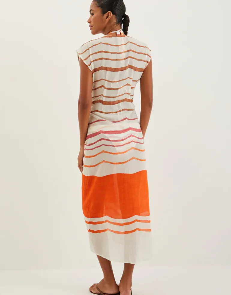 Sandstone Sasha Long Cover Up - Print