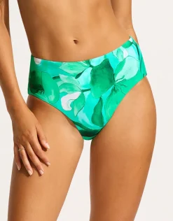Secret Garden High Waist Bikini Pant - Jade