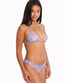 Sentwali Adana Reversible Halter Bikini Top - Print