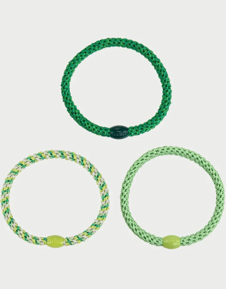 Slim Hair Tie Bundle - Greens