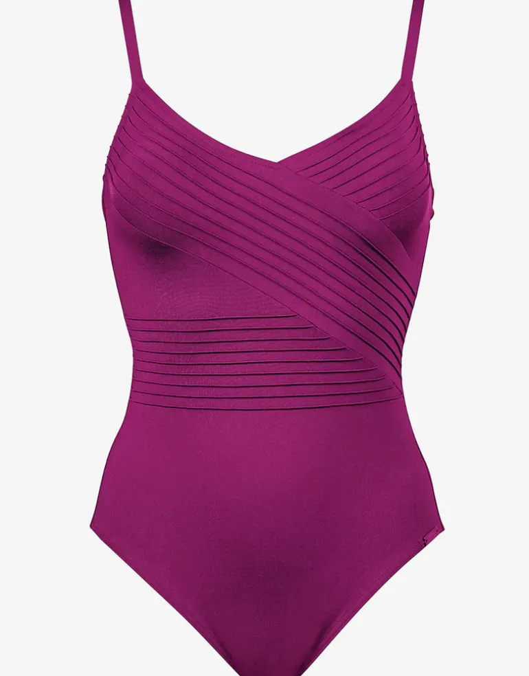 Softline Wrap Swimsuit - Magenta
