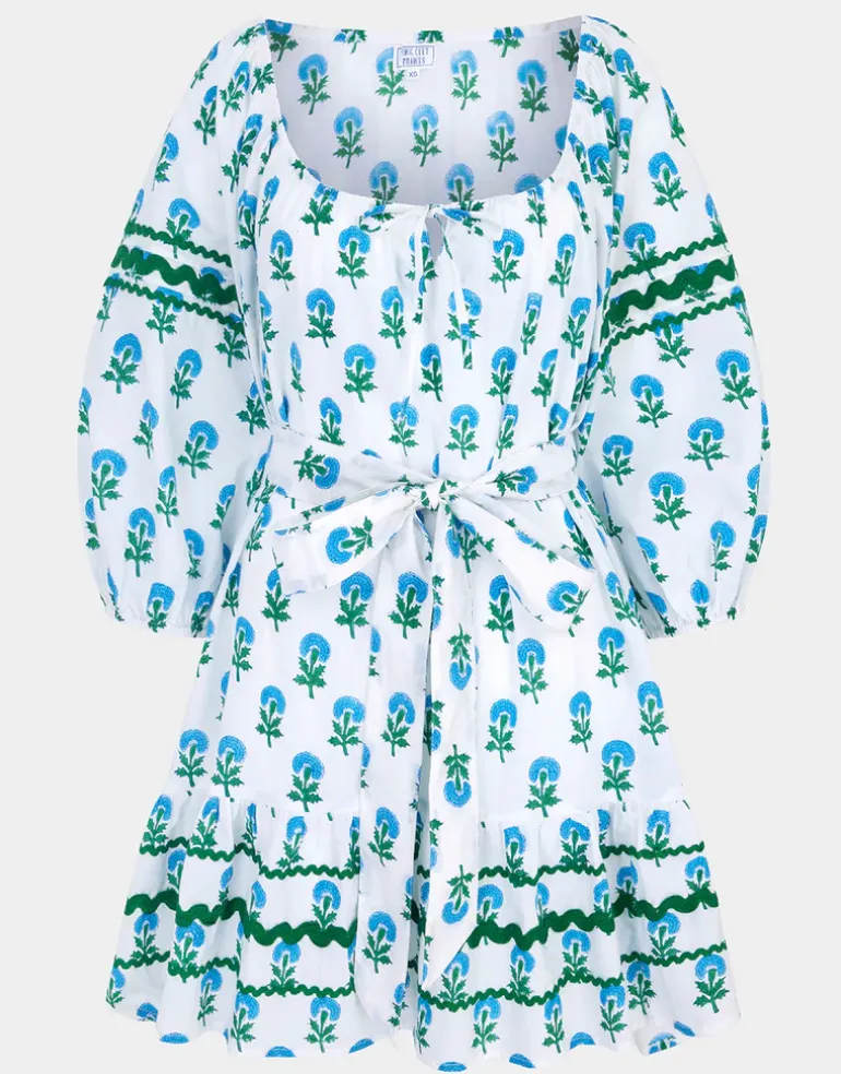 Stella Dress - Aqua Marigold