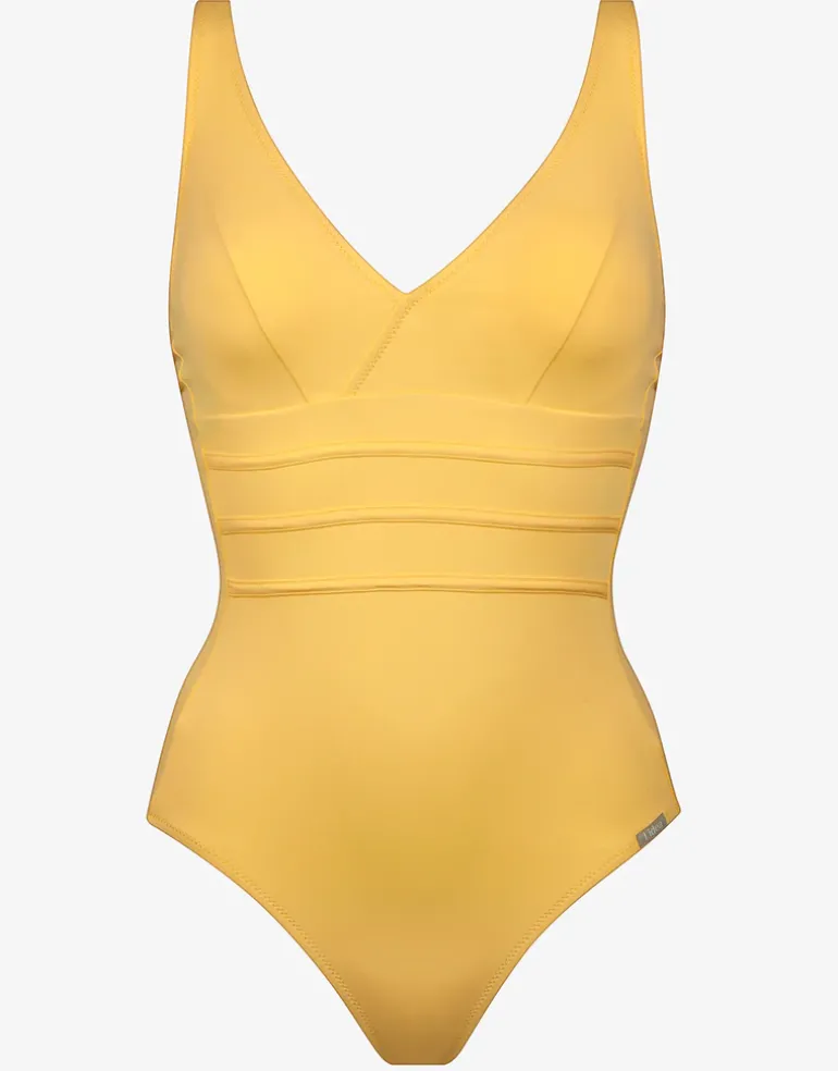Summer Dive Underwired V Neck Swimsuit - Sun