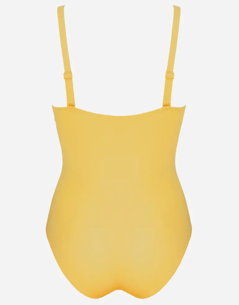 Summer Dive Underwired V Neck Swimsuit - Sun