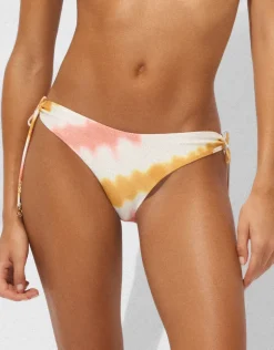 Summer Muse Tie Side Bikini Pant - Coral Mustard