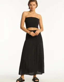Sunset Beach Skirt - Black