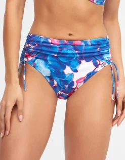 Tahiti Maxi Bikini Pant - Blue Floral