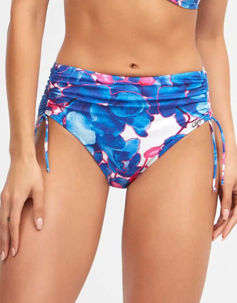 Tahiti Maxi Bikini Pant - Blue Floral