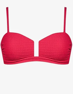 The Bloom Bandeau Bikini Top - Radiant Red
