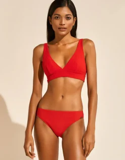 The Bloom Bikini Pant - Radiant Red