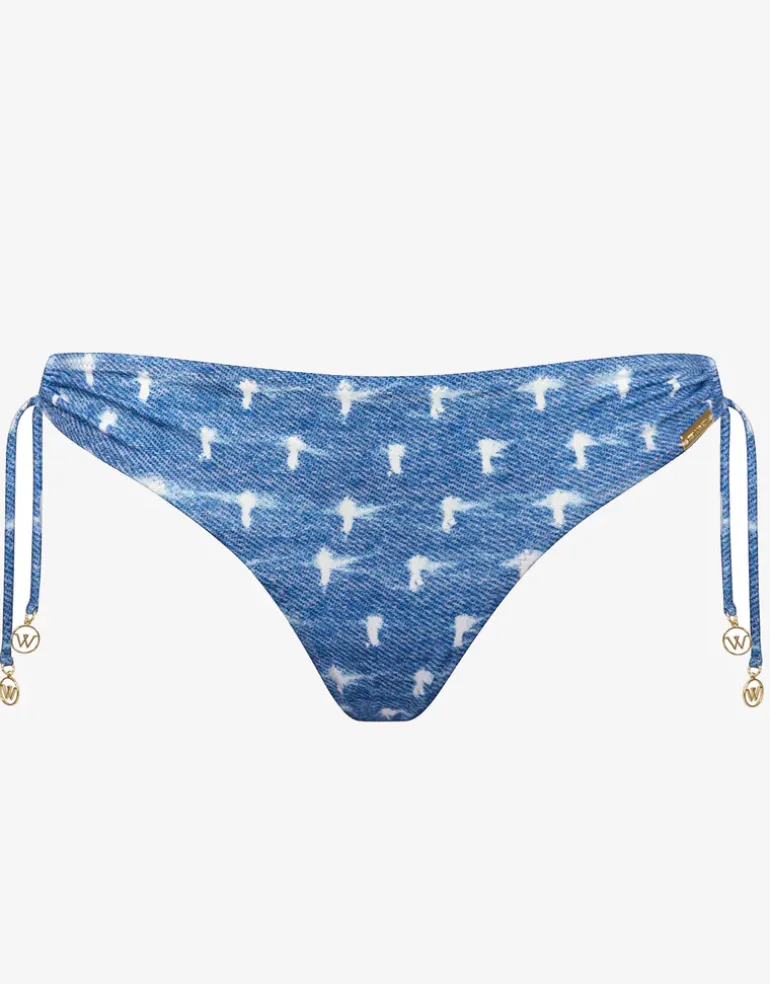 Urban Indigo Loop Side Bikini Pant - Denim White
